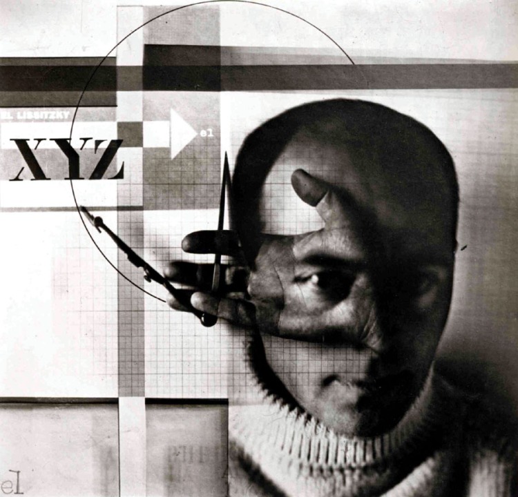 el lissitzky, self portrait (constructor), 1924